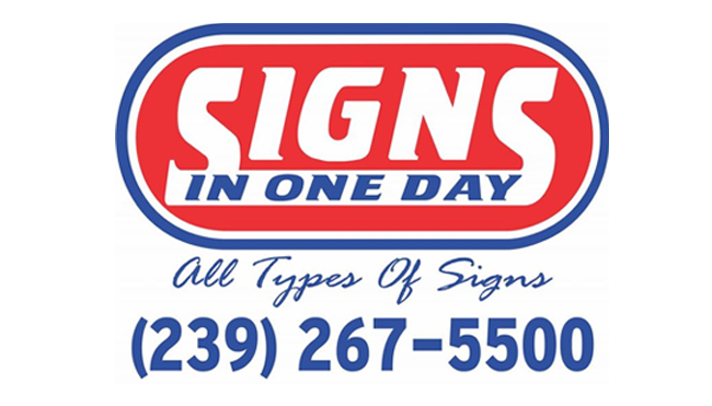 Signs in one day