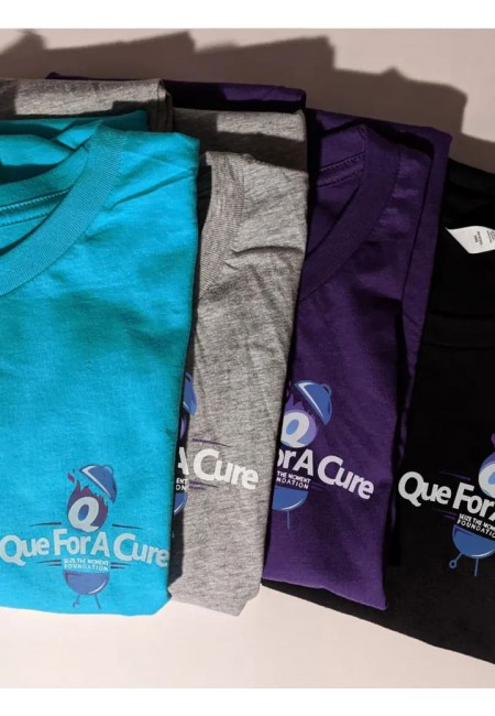 Que For A Cure Crew Neck T-Shirts